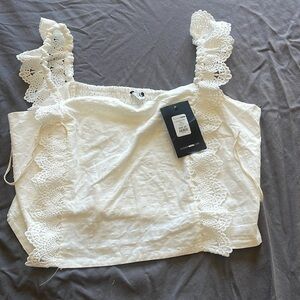 Fashion Nova Ruffle Crop - 2x